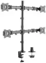 Newstar 91-LDT07C048 Quad Articulating Monitor Arm – fits 13''-27'' screens up to 8kg, full motion with tilt & 90° swivel, ball joint design, 75x75 & 100x100 VESA, Black. 91-LDT07C048