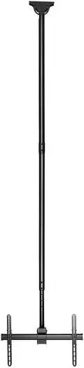 Newstar 91-PLBCE94601XL TV Ceiling Mount – fits 37″-70″ screens up to 50 kg, tilt 0° to -25°, swivel ±180°, cable management, 600×400 VESA, sleek Black design. 91-PLBCE94601XL