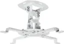 VEOTECH 91-PRB18F Projector Mount – detachable & adjustable arms, fits up to 13 kg, full 360° rotation, ±15° tilt & swivel, sleek White finish. 91-PRB18F