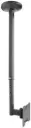 Newstar 91-LDA0511 TV Ceiling Mount – supports 32″-50″ TVs up to 25 kg, tilt −15°/+10°, swivel ±90°, adjustable ceiling profile (603.5–853.5 mm), Black. 91-LDA0511