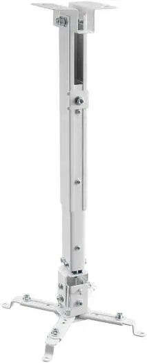 Newstar 91-PRB2A-120 Projector Ceiling Mount – supports up to 20 kg, ±15° tilt, ±10° swivel, 73-120 cm extension, built-in cable management, sleek White design. 91-PRB2A-120