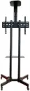 Newstar FS-601T TV Cart – fits 32''-75'' flat & curved TVs up to 50kg, 600x400 VESA, mobile design with 360° rotating casters for easy movement, Black. FS-601T