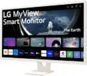 LG MyView 32SR50F-W Smart Monitor – 32″ IPS, FHD, webOS & ThinQ Home Dashboard, Wi-Fi & Bluetooth connectivity in sleek White. 32SR50F-W