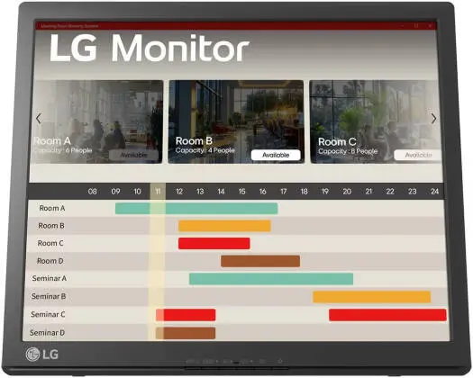 LG 17BR30T Touch Monitor – 17″ TN display, 1280×1024 resolution, 75 Hz, 5 ms response, anti-glare, 16.7M colors, built-in power, sleek Black. 17BR30T