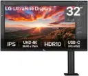 LG 32UN880K Ergo Monitor – 32'' IPS 4K UHD display, 60Hz refresh rate, 5ms GtG, 1.07B colors, ergonomic arm design with Dynamic Action Sync, Black. 32UN880K