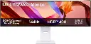 LG 49" UltraWide 49U950A-W Curved Nano IPS Monitor, Dual QHD 5120×1440 Resolution, 144Hz Refresh Rate, 5ms GTG Response Time, DisplayHDR 400, DCI-P3 98%, AMD FreeSync Premium