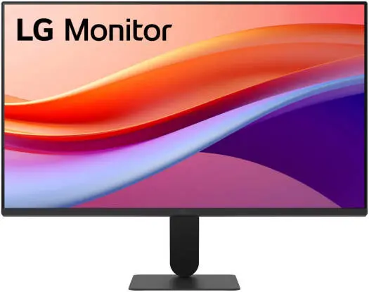 LG 27U411A Monitor – 27'' IPS FHD display, 120Hz refresh rate, 1ms MBR, Motion Blur Reduction, Dynamic Action Sync & slim modern stand, sleek Black. 27U411A