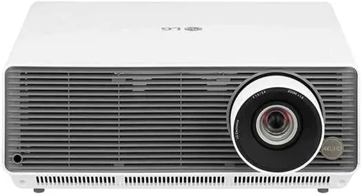 LG ProBeam BU60RG 4K UHD Laser Projector – 6000 ANSI lumens, 3840x2160 resolution, HDR10, 12-point warping, 1.6x zoom, wireless & BT connectivity, sleek White. BU60RG