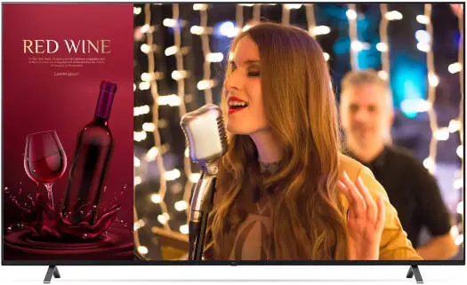 [75UR640S0GD] LG 75UR640S0GD Digital Signage TV – 75'' 4K UHD display, webOS 6.0, 1200:1 contrast ratio, built-in 2.0ch speakers, mount included, smart professional Black design. 75UR640S0GD