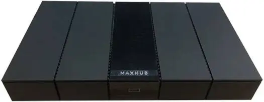 MAXHUB WB05 Screen Sharing Box – dual-band 2.4G/5G Wi-Fi, supports 4K UHD output with 60Hz refresh, 9 split-screen display, seamless wireless collaboration, sleek Black. WB05