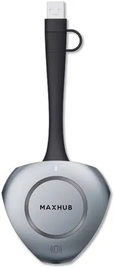 MAXHUB WT13-M Wireless Screen Sharing Dongle – Wi-Fi & Bluetooth 5.2, NFC connect with touch-back support, up to 4K 3840×2160@30Hz resolution, stylish Gray. WT13-M