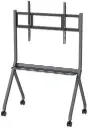 MAXHUB ST41B Mobile Stand – supports 55''–86'' displays up to 220 lb, 62.9'' height, manual height adjustment, smooth lockable wheels for mobility, sleek Black. ST41B
