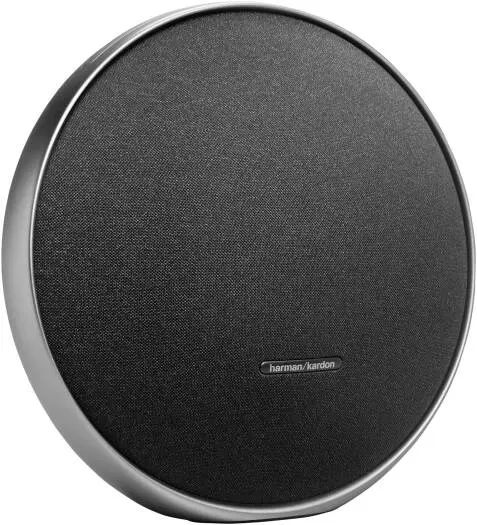 JBL Harman Kardon Onyx Studio 9 Bluetooth Speaker delivers 50W RMS power with 1x120mm woofer and 3x20mm tweeters, Bluetooth 5.3, USB-C, and premium sound in black. HKOS9BLK