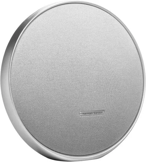 JBL Harman Kardon Onyx Studio 9 Portable Speaker delivers 50W RMS power with 1x120mm woofer and 3x20mm tweeters, Bluetooth 5.3, USB-C, and rich sound in gray. HKOS9GRY
