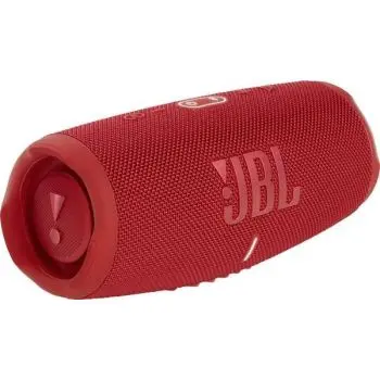 JBL Charge 5 Bluetooth Speaker – waterproof & dustproof outdoor design, 20H playtime, USB-C charging, pair two devices simultaneously, powerful sound, Red. CHARGE5-RD