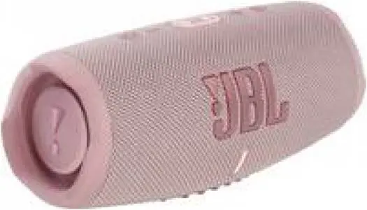 JBL Charge 5 Bluetooth Speaker – waterproof & dustproof outdoor design, 20-hour playtime, USB-C charging, pair two devices simultaneously, bold sound, Pink. CHARGE5-PK