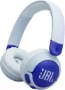 JBL Junior 320BT Headphones – wireless on-ear design with JBL Safe Sound, Bluetooth connectivity, built-in mic, lightweight & comfortable fit for kids, Blue. JBLJR320BTBLU