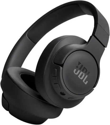 JBL Tune 720BT Wireless Headphones – 40mm drivers with JBL Pure Bass, Bluetooth 5.3, 76H battery life, multipoint connection, hands-free calls & audio cable, Black. T720BTBLK