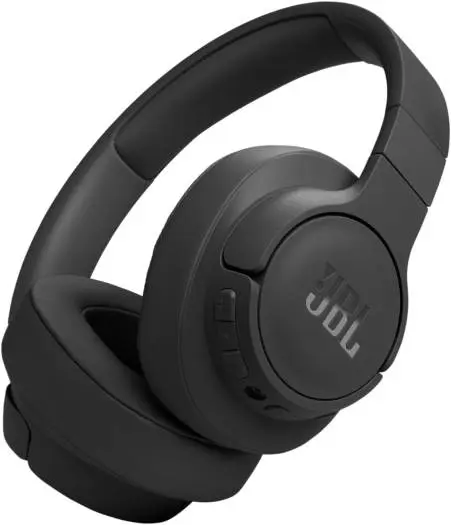 JBL Tune 770NC Wireless Headphones – Adaptive Noise Cancelling, Pure Bass sound, Bluetooth 5.3 with LE Audio, Smart Ambient, 70H battery, multipoint connect, Black. T770NCBLK