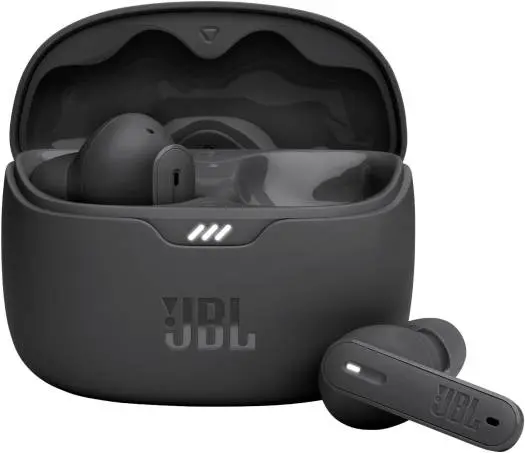 JBL Tune Beam True Wireless Earbuds – Pure Bass sound, Bluetooth 5.3, ANC & Smart Ambient, 4-mic Voice Aware, 48H battery life, water & dust resistant, Black. JBLTBEAMBLK