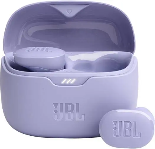 JBL Tune Buds True Wireless Earbuds – Pure Bass sound, Bluetooth 5.3 with LE Audio, ANC & Smart Ambient, 4-mic design, 48H battery life, water & dust resistant, Purple. TBUDSPUR