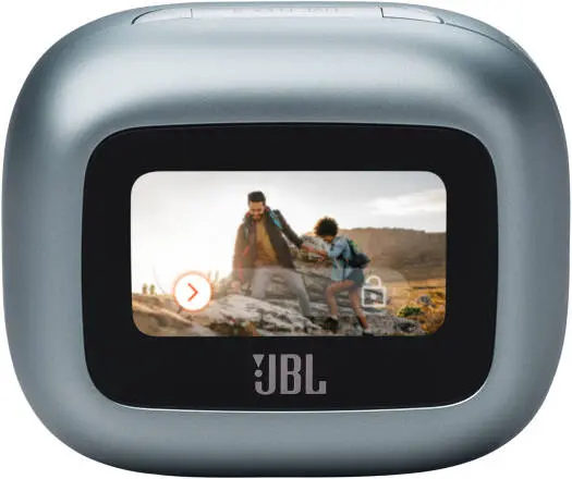 JBL Live Flex 3 Wireless Earbuds – True Adaptive Noise Cancelling, High-Resolution JBL Signature Sound, 50H battery, BT 5.3, IP54 waterproof, open-stick design, Silver. JBLLIVEFLEX3BLU