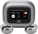 JBL Live Buds 3 True Wireless Earbuds – 10mm drivers, 6 mics, True Adaptive Noise Cancelling, JBL Spatial Sound, Bluetooth 5.3, 40H playback, premium silver finish. JBLLIVEBUDS3SILAM