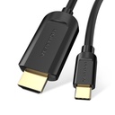 VENTION Type-C to HDMI Cable 2M Black Model # CGUBH