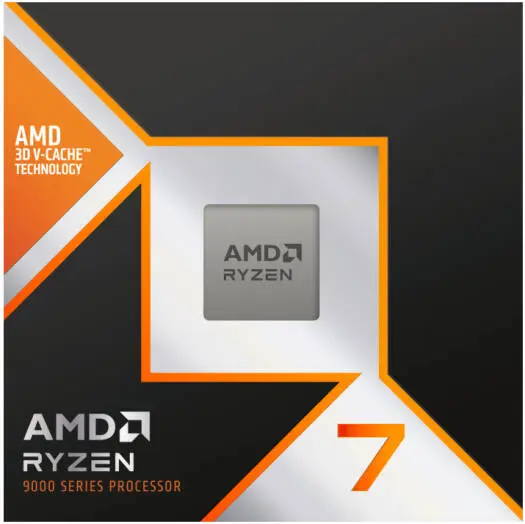 AMD Ryzen 7 9800X3D AM5 Desktop Processor with 8 cores, 16 threads, up to 5.2GHz boost clock, integrated Radeon graphics, 96MB L3 cache, dual-channel memory support up to 192GB. 100-100001084WOF