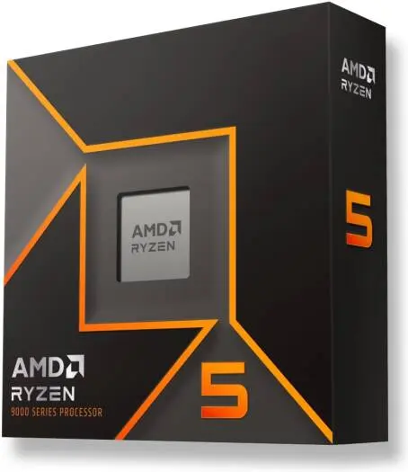AMD Ryzen 5 9600X AM5 Processor, 6 cores, 12 threads, up to 5.4GHz boost clock, Radeon graphics, 6MB L2 + 32MB L3 cache, PCIe 5.0 x16 support, Zen 5 architecture. 100-100001405WOF