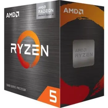 AMD Ryzen 5 5600G Cezanne AM4 Processor, 6 cores, 12 threads, 3.9GHz base clock, Radeon graphics, 65W TDP, reliable performance for desktops. 100-100000252BOX