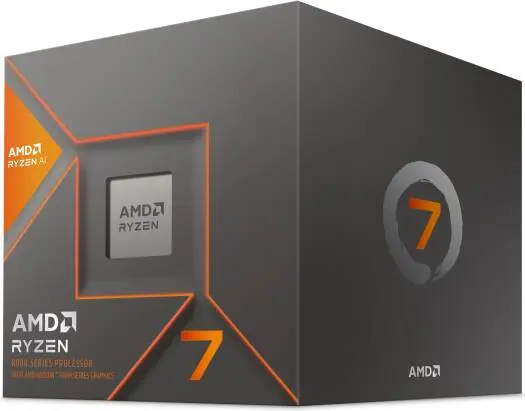 AMD Ryzen 7 8700G AM5 Processor, 8 cores & 16 threads, up to 5.1GHz boost, Radeon 780M graphics, Ryzen AI support, DDR5-5200 memory, 256GB max capacity. 100-100001236BOX