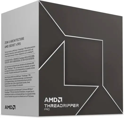 AMD Ryzen Threadripper PRO 7955WX sTR5 Processor, 16 cores & 32 threads, up to 5.3GHz boost, DDR5 ECC support, PCIe 5.0, 350W TDP, Zen 4 power. 100000886WOF