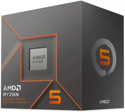 AMD Ryzen 5 8500G AM5 Processor, 6 cores & 12 threads, up to 5.0GHz boost, Radeon 740M graphics, DDR5 memory support, includes Wraith Stealth Cooler. 100000931BOX