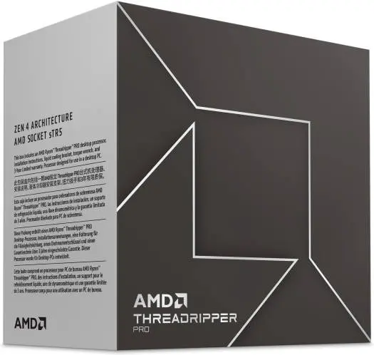 AMD Ryzen Threadripper PRO 7965WX sTR5 Processor, 24 cores & 48 threads, up to 5.3GHz boost, 128MB L3 cache, 8CH DDR5-5200 ECC support, Zen 4 power. 100-100000885WOF