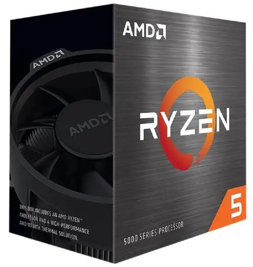 AMD Ryzen 5 5500 AM4 Processor, 6 cores & 12 threads, up to 4.2GHz boost, 19MB cache, DDR4 memory support, PCIe 3.0 connectivity, 65W TDP. 100-100000457BOX