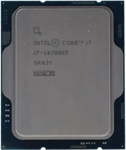 Intel Core i7-14700KF 14th Gen Processor, 20 cores & 28 threads, up to 5.6GHz boost, 30MB cache, DDR5-5600 dual-channel support, 192GB max memory. CM8071504820722-Tray
