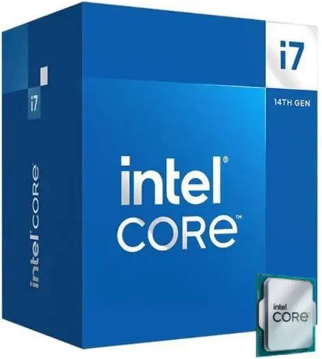 Intel Core i7-14700 delivers 20-core hybrid power with 5.4 GHz turbo boost and Intel UHD 770 Graphics. Supports dual-channel DDR5 memory up to 192 GB for high-speed multitasking. BX8071514700SRN40