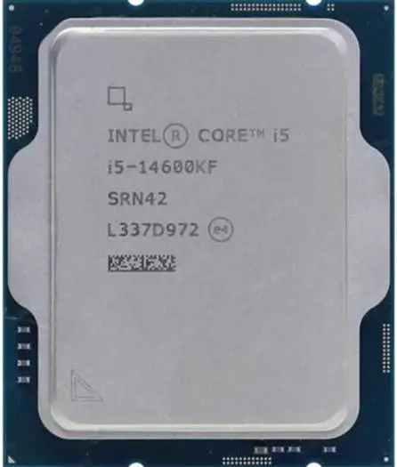 Intel Core i5-14600KF 14th Gen delivers 14-core hybrid power with 5.3 GHz turbo boost for smooth gaming and multitasking. Supports dual-channel DDR5-5600 memory up to 192 GB. I5-14600KF Tray