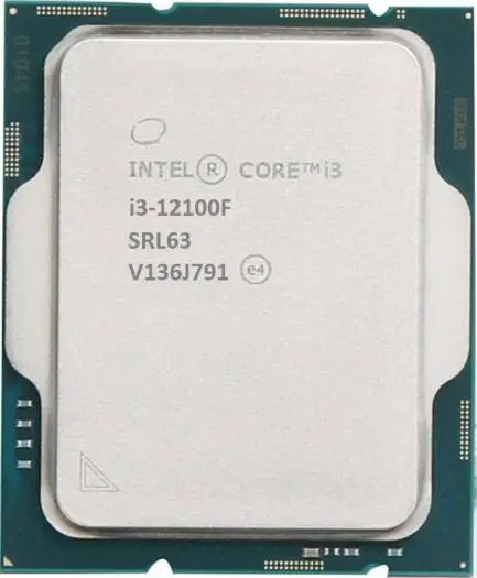 Intel Core i3-12100F 12th Gen delivers 4-core, 8-thread efficiency with 3.3 GHz base and PCIe 4.0/5.0 support. Ideal for smooth everyday performance with 12 MB cache and 58W TDP. i3-12100F Tray
