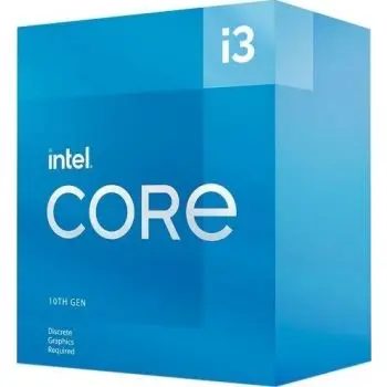 Intel Core i3-10105F 10th Gen delivers 4-core, 8-thread performance with 3.7 GHz base and 4.4 GHz turbo boost. Supports DDR4-2666 memory for reliable everyday productivity. INB70110105FSRH8V