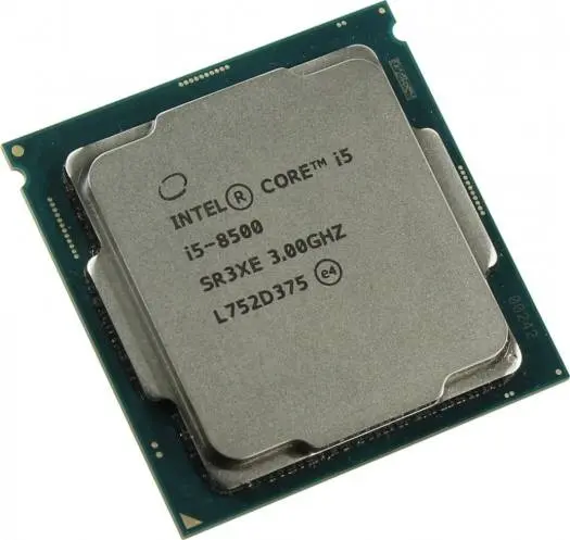 Intel Core i5-8500 8th Gen delivers 6-core performance with up to 4.1 GHz turbo boost and 9 MB cache. Built on 14 nm technology for smooth, efficient everyday computing. BX80684I58500