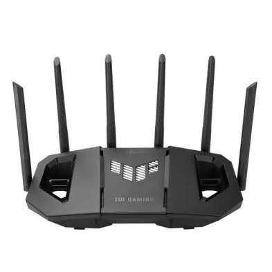 [90IG0A30-MO9C00] ASUS 90IG0A30-MO9C00 TUF Gaming BE9400 Tri-Band WiFi 7 Router  9400Mbps, Quad 2.5G Ports, MLO & 320MHz Bandwidth