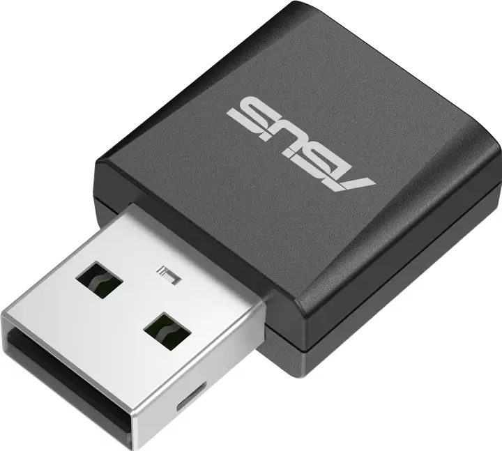 ASUS USB-BE92 Nano Tri-Band BE6500 WiFi 7 Adapter delivers ultra-fast wireless speeds up to 6500 Mbps, low latency, and stable connections for smooth gaming and streaming 90IG09H0-MO0B10