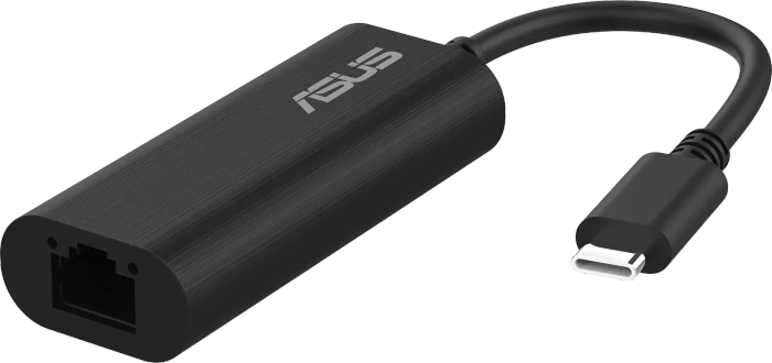 [90IG0A60-MW0L0V] ASUS 90IG0A60-MW0L0V USB-C2500 V2 2.5G Ethernet Adapter  USB-C to RJ45, 2500Mbps, Plug & Play, Travel-Ready