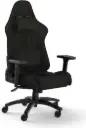 Corsair TC100 RELAXED Fabric Gaming Chair with extended seat, soft padding, 2D armrests, smooth 65mm castors, and 160° recline for superior comfort. CF-9010051-WW