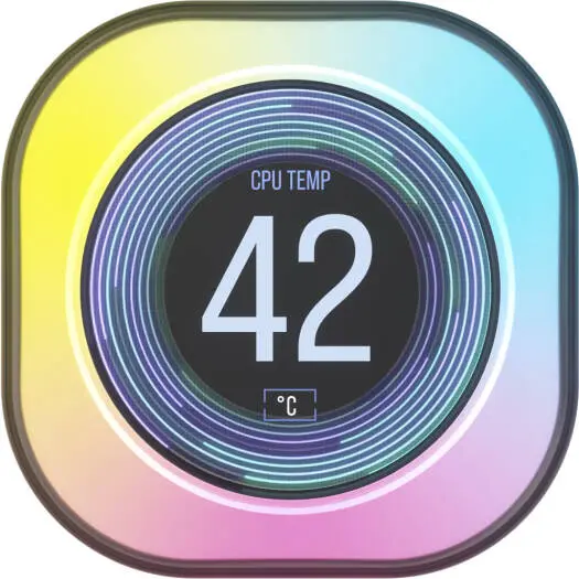 Corsair iCUE LINK LCD Screen Module with 2.1" IPS display, 480x480 resolution, 30 FPS, and 16.7M colors for stunning real-time visuals. CW-9061012-WW