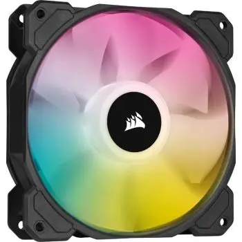 Corsair iCUE SP120 RGB 120mm PWM Fan delivers elite performance, vibrant lighting, and efficient cooling for any build. CO-9050108-WW
