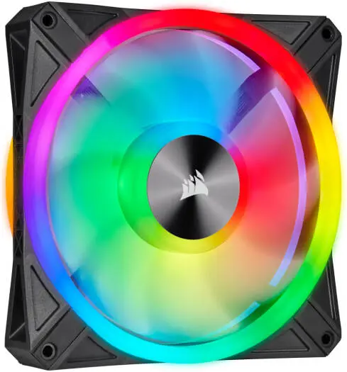 Corsair QL140 RGB 140mm Fan with stunning multi-zone lighting and high airflow performance — perfect for stylish, efficient cooling. CO-9050099-WW