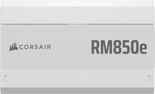 Corsair RMe Series RM850e 850W Fully Modular PSU with 80 PLUS Gold efficiency, silent 120mm fan, Zero RPM mode, and ATX 3.1 certification. CP-9020293-UK